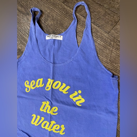 Urban Outfitters cami tank Project Social T See you in the Water XSmall so cal - Picture 4 of 7